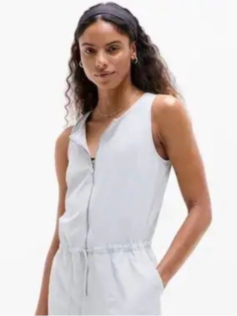 NWT Athleta Galactic Gray Flex Jumpsuit Size XL - Picture 4 of 7